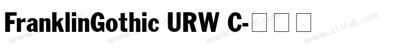 FranklinGothic URW C字体转换